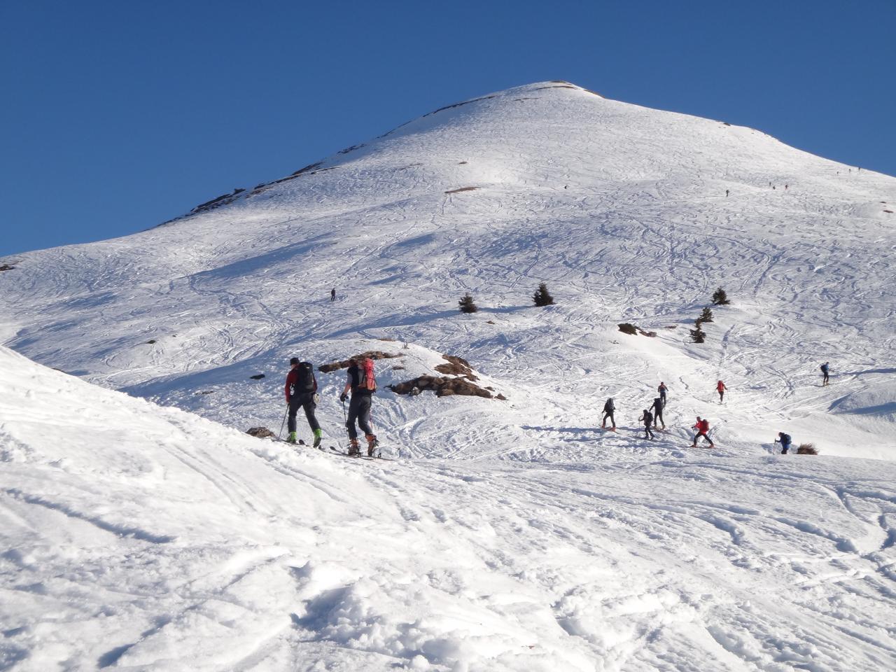 Ski de randonnée vers la Tête Bostan